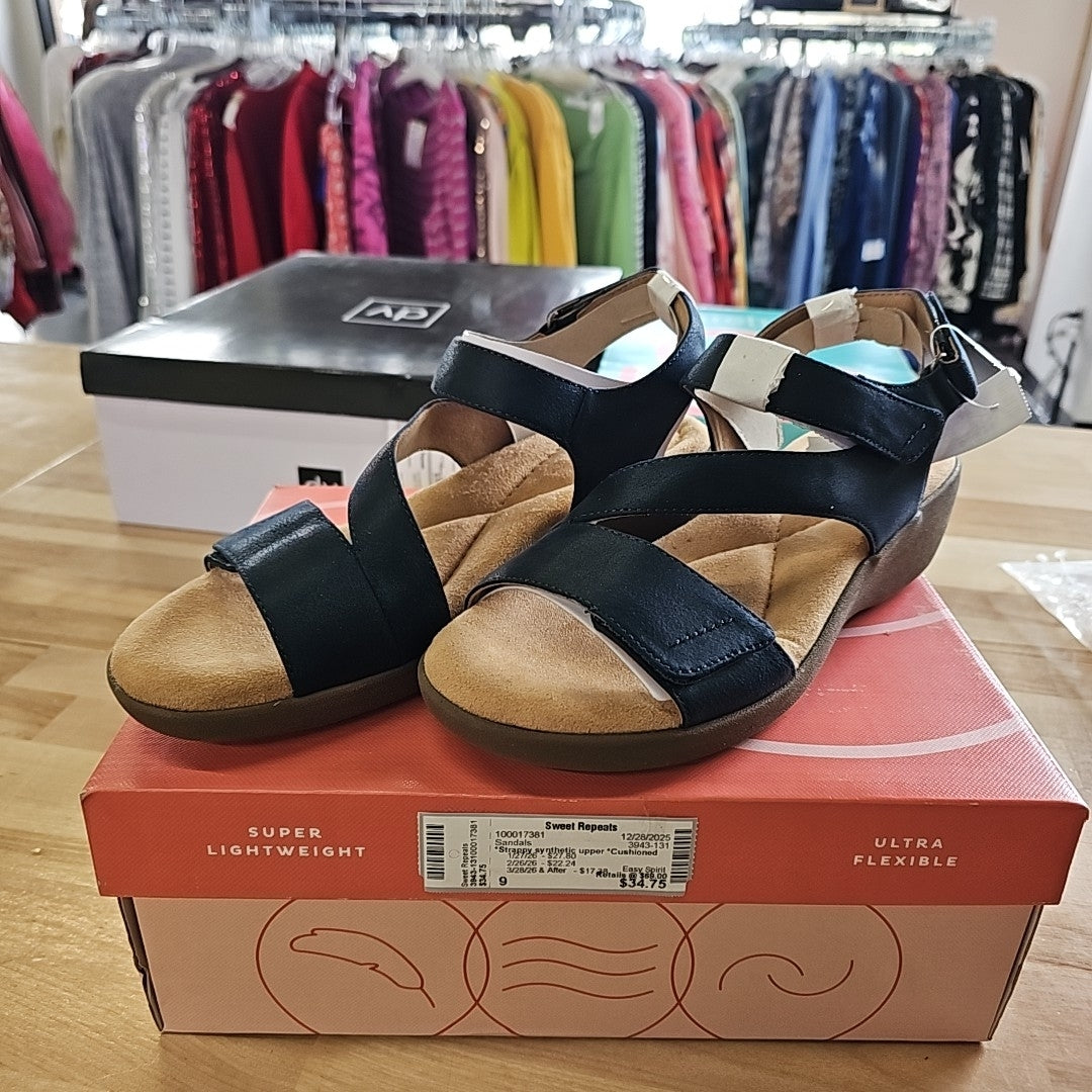 Easy Spirit Kimberly - Womens 9 Navy Sandal Medium