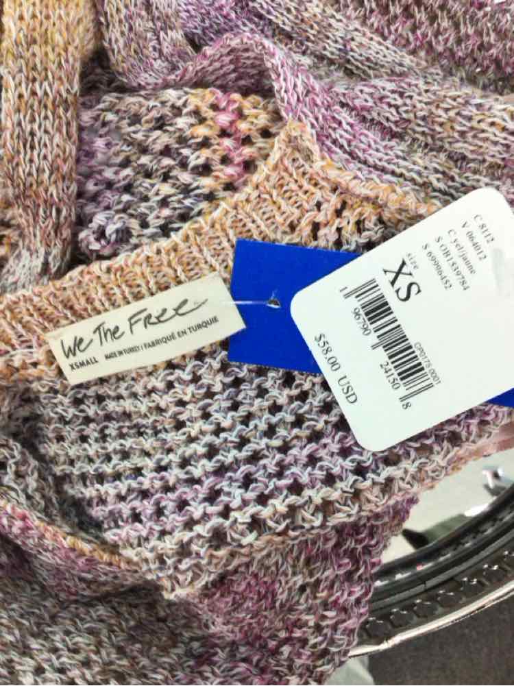 we the free Size XS pastel Sweater