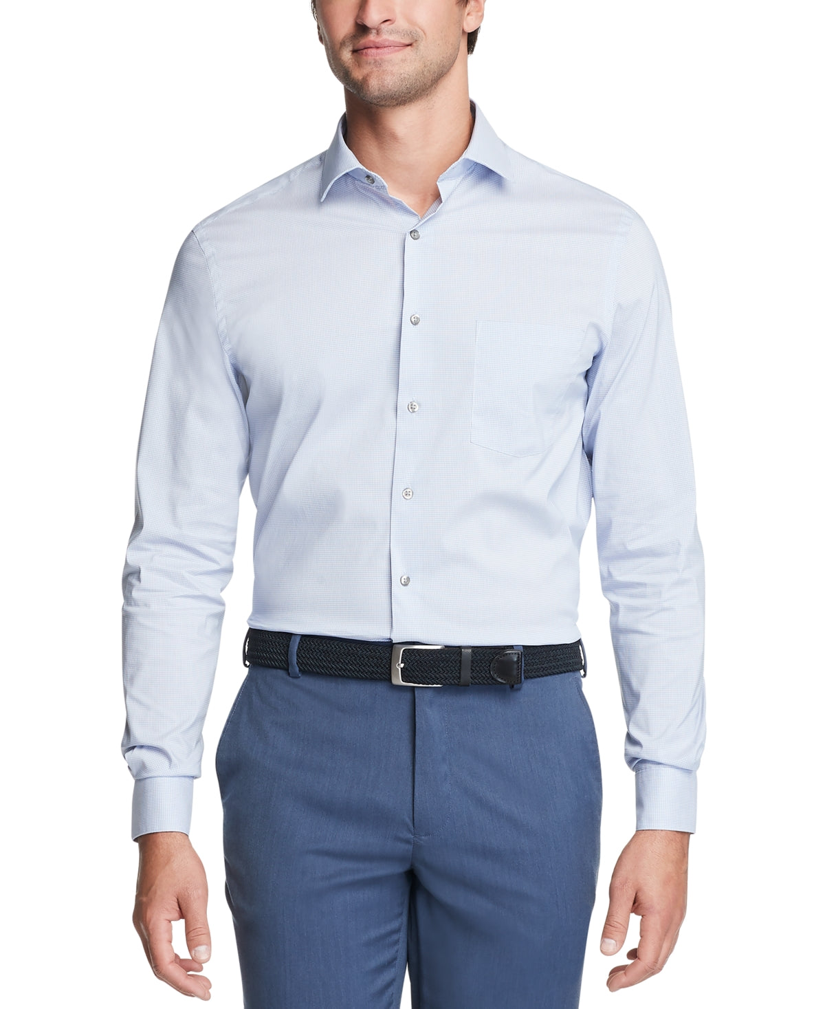 Van Heusen Men's Big & Tall Classic/Regular-Fit Stain Shield Performance Stretch