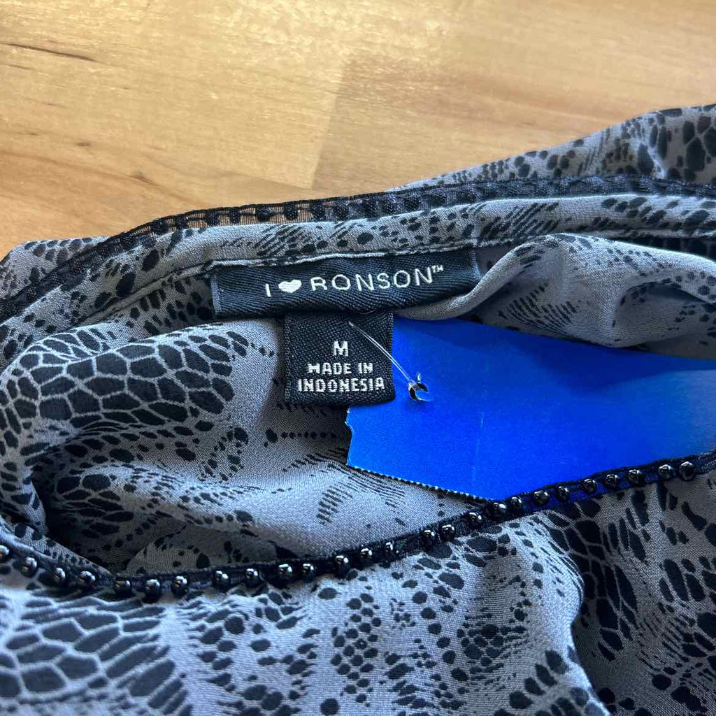 IHeartRonson Size M Gray Dress