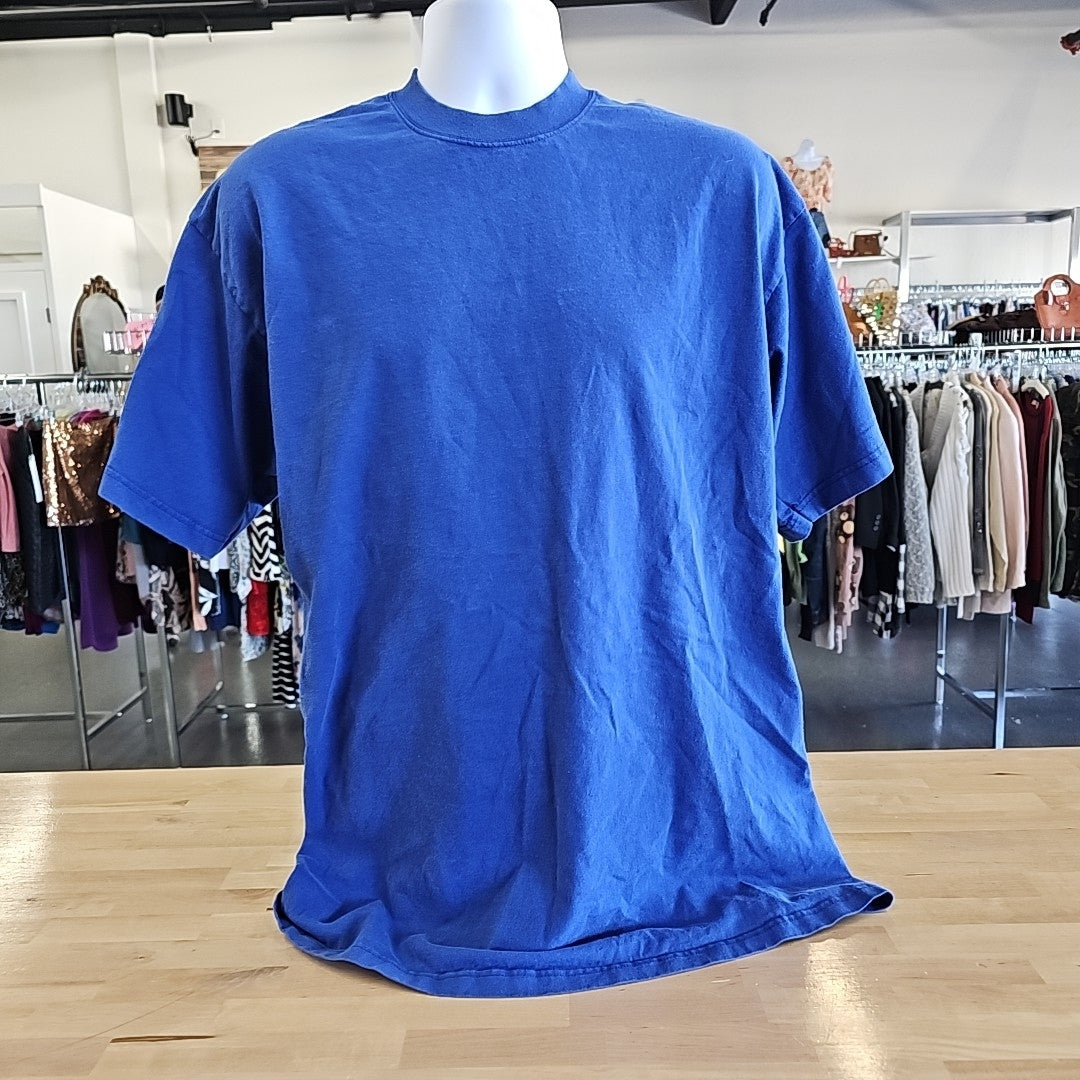 Shaka Size 2XLT Blue MENS T-shirt