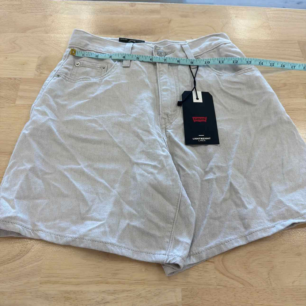 Levi's Women Size 24 Tan New Shorts