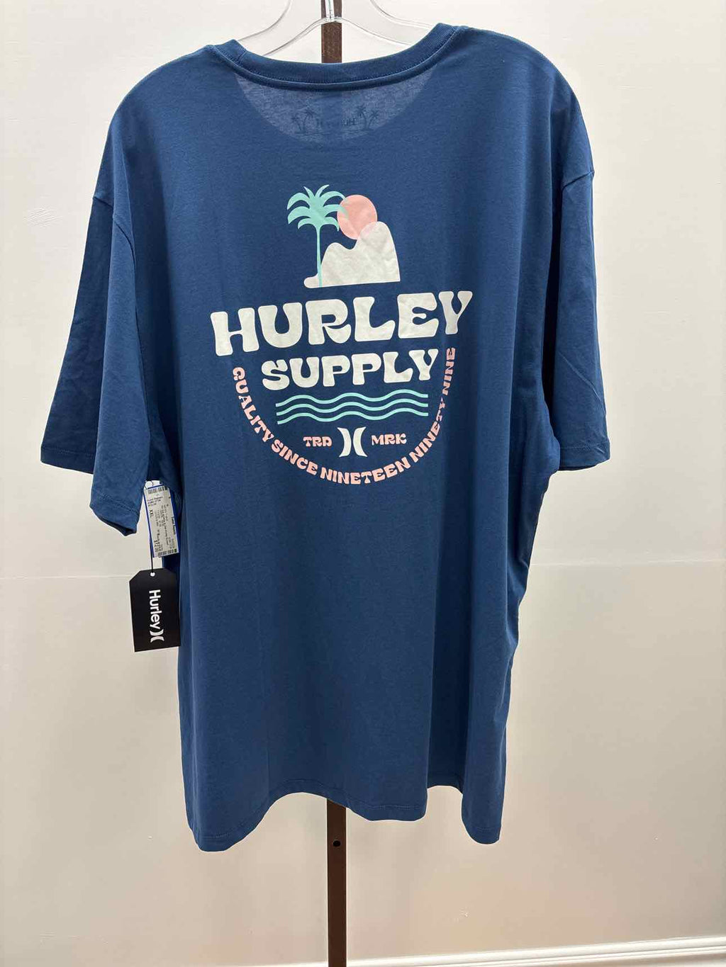 Hurley Size XXL Sunsets Short-Sleeve T-Shirt - Abyss