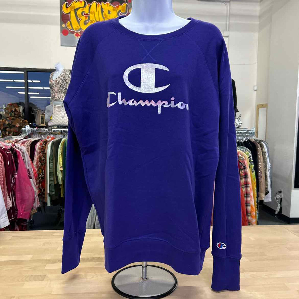 Champion Size XL Purple Sweatshirt