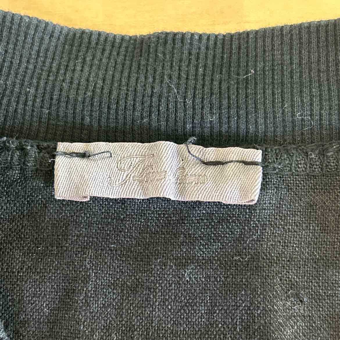 I Love Linen Size M Black Linen Preloved Jacket