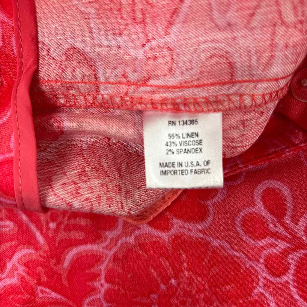Sigrid Olsen Size 10 red/pink New Pants