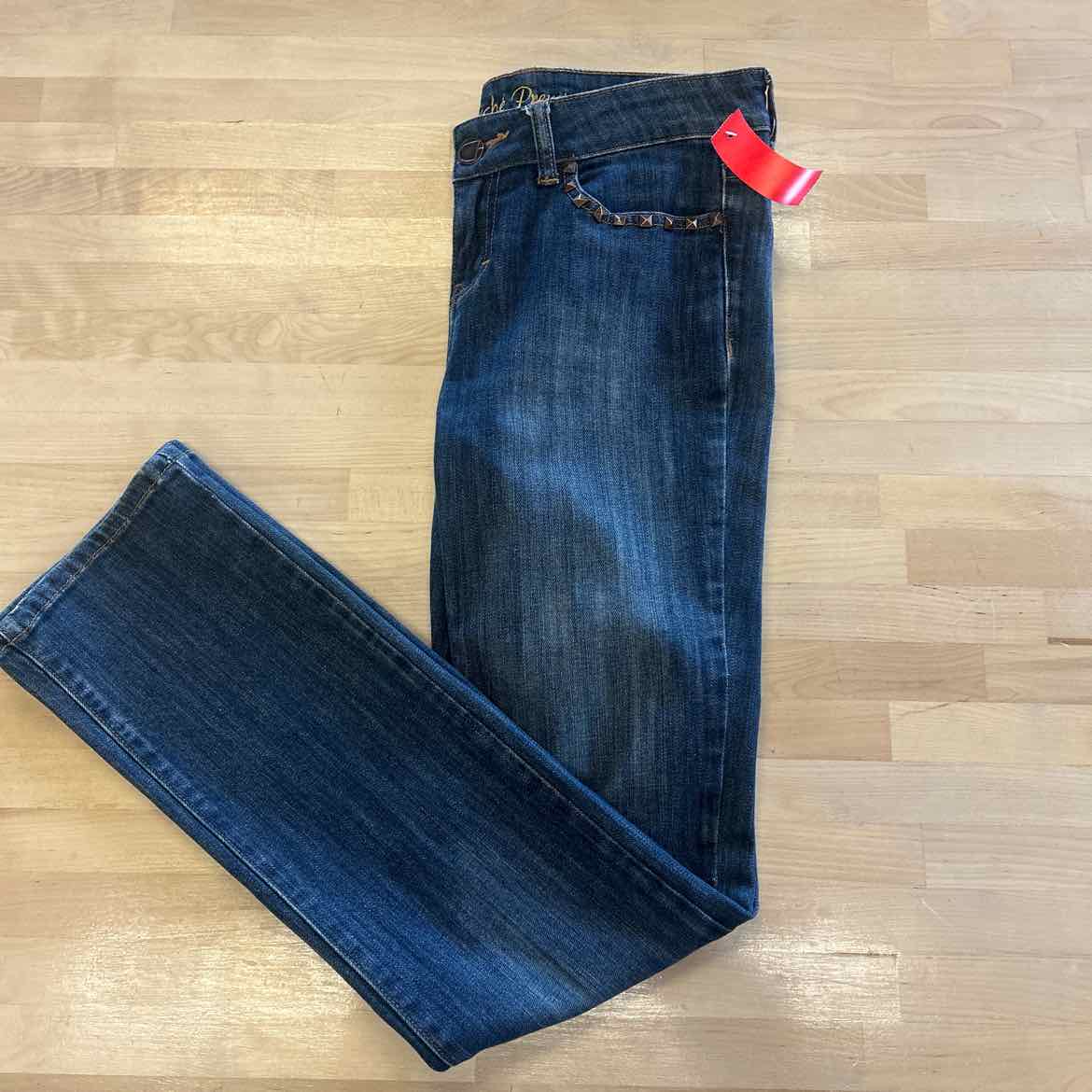 Cache Size 4 Blue Studs Used Jeans