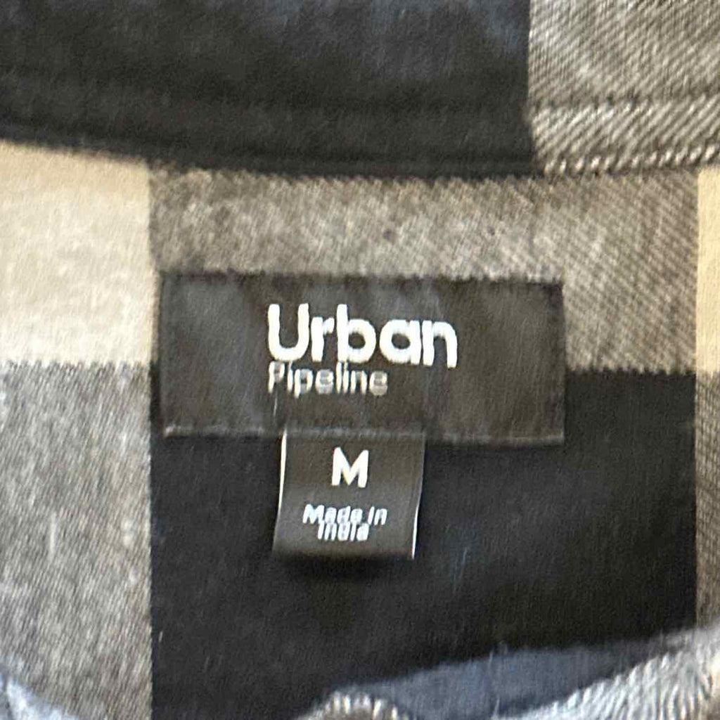 Urban Pipeline Size M Gray MENS Button Down Shirt