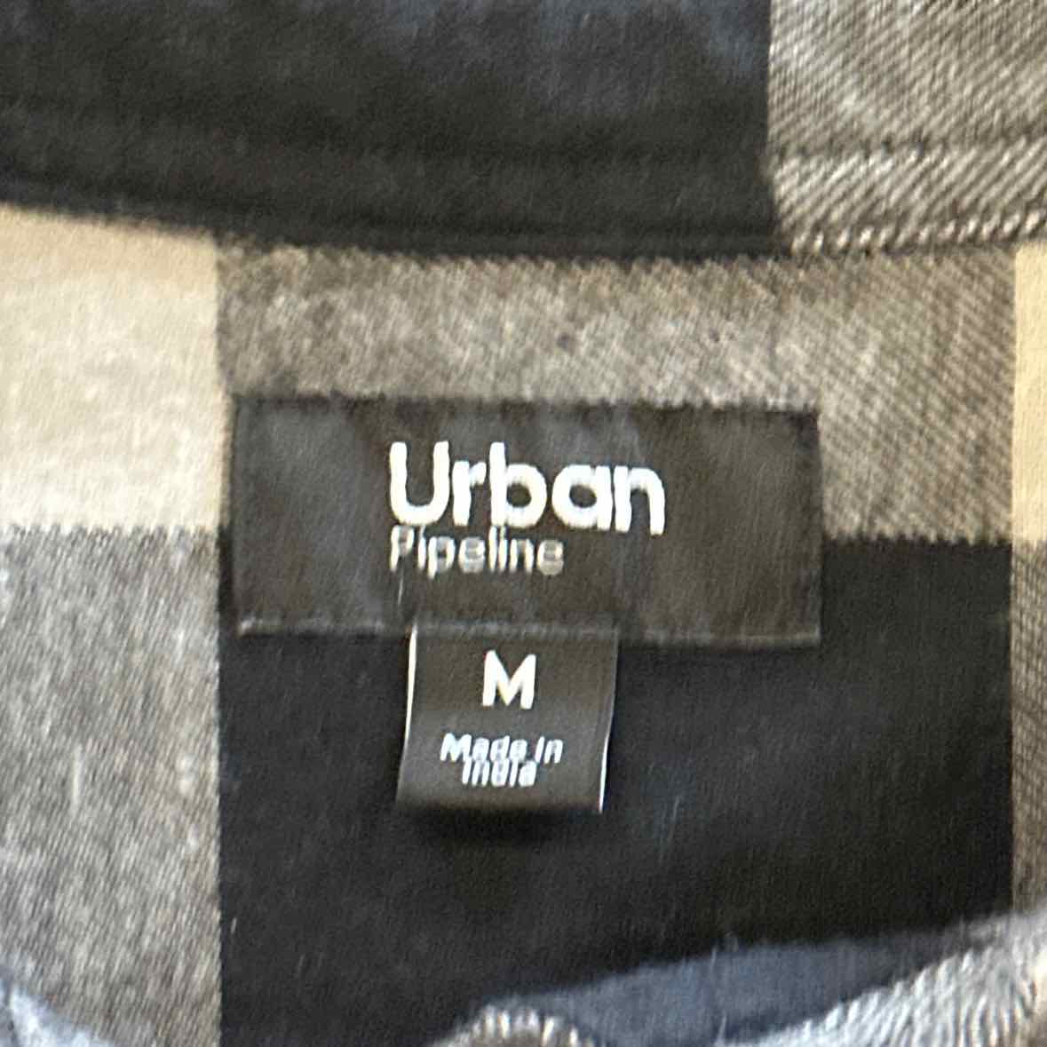 Urban Pipeline Size M Gray MENS Button Down Shirt