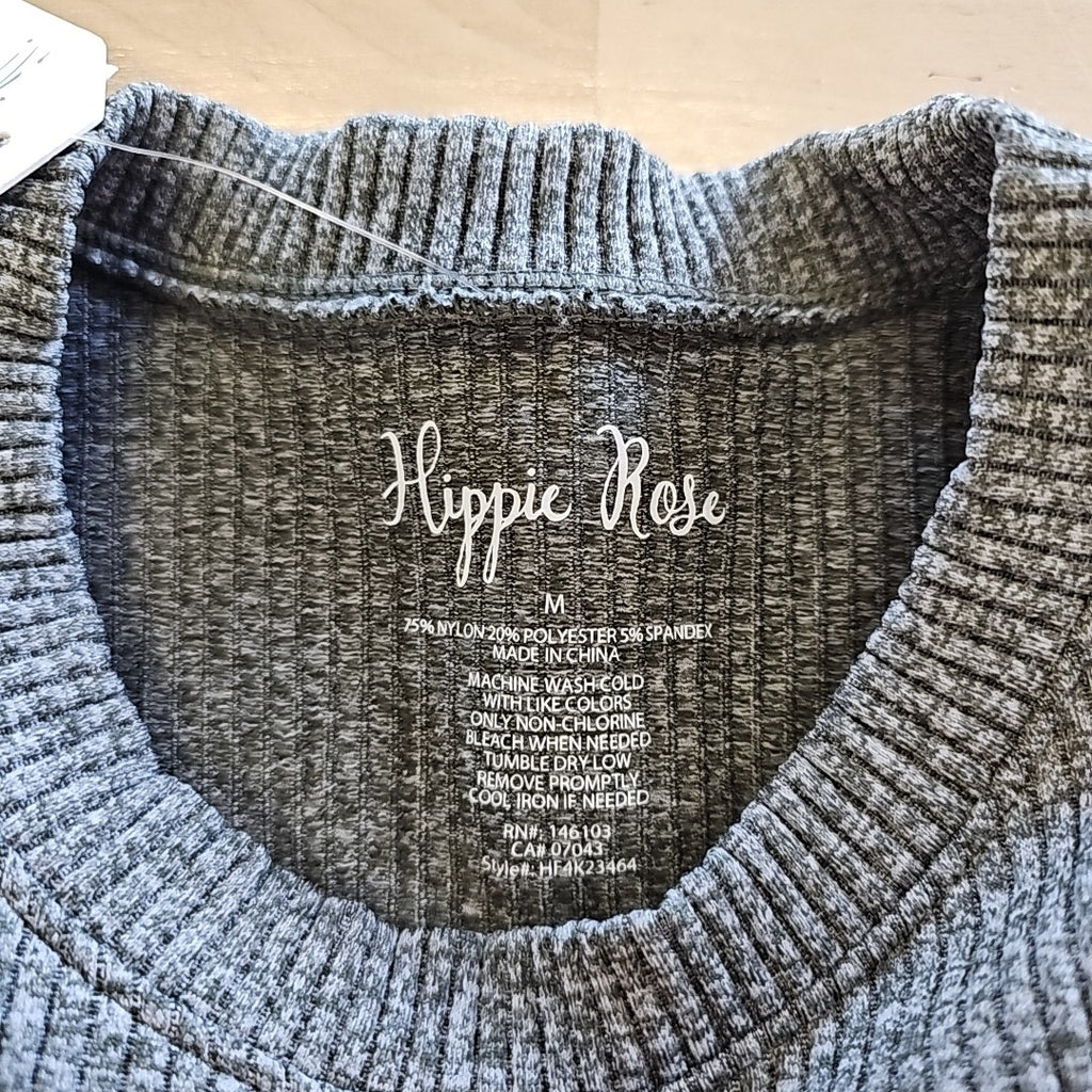 Hippie Rose Juniors' Seamless Ribbed Long Sleeve Top