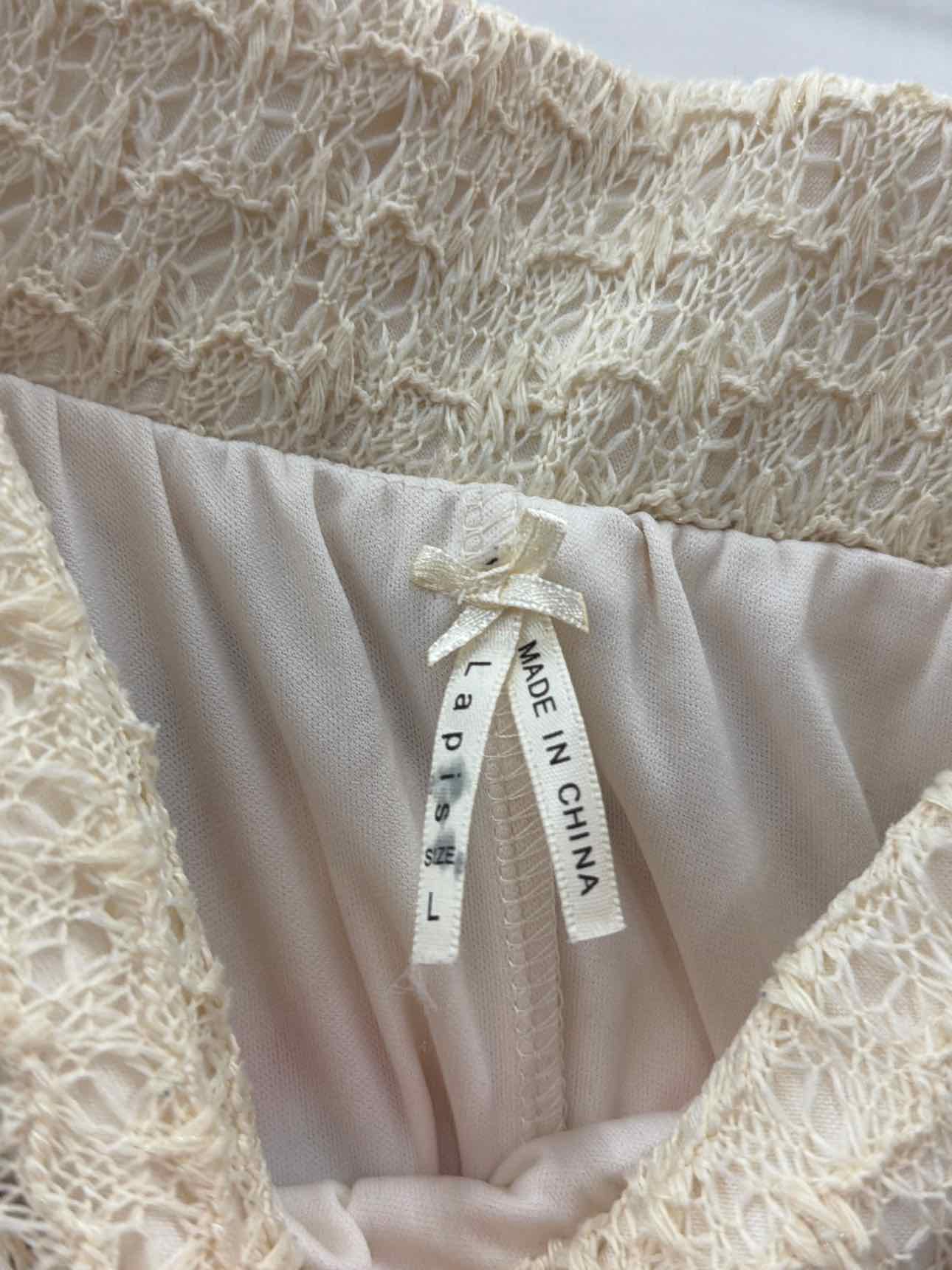 Lapis Size L Tan Used Skirt