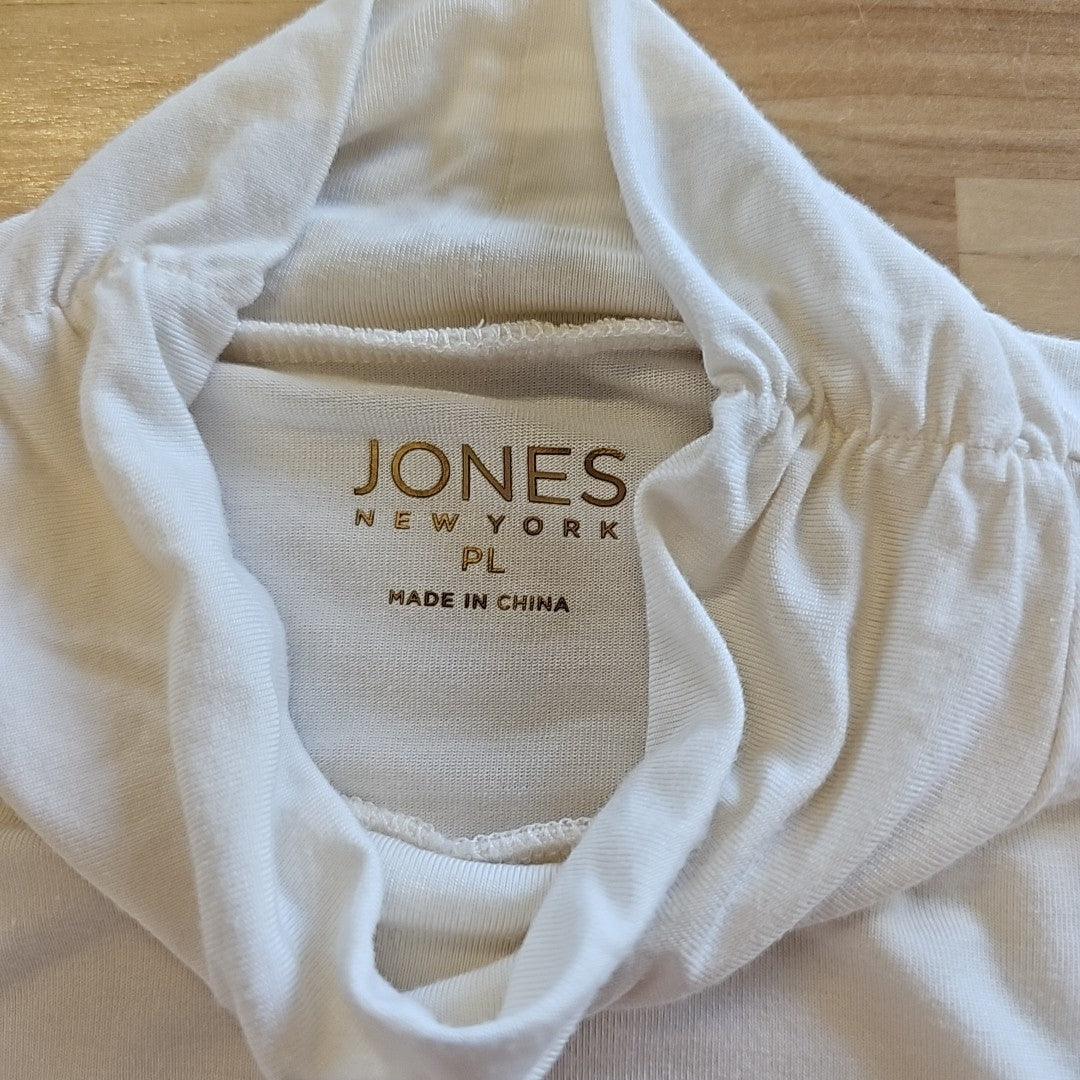 Jones New York Size PL White New Turtleneck
