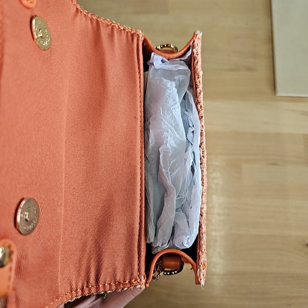 Like Dreams Neo Straw Crossbody - Orange