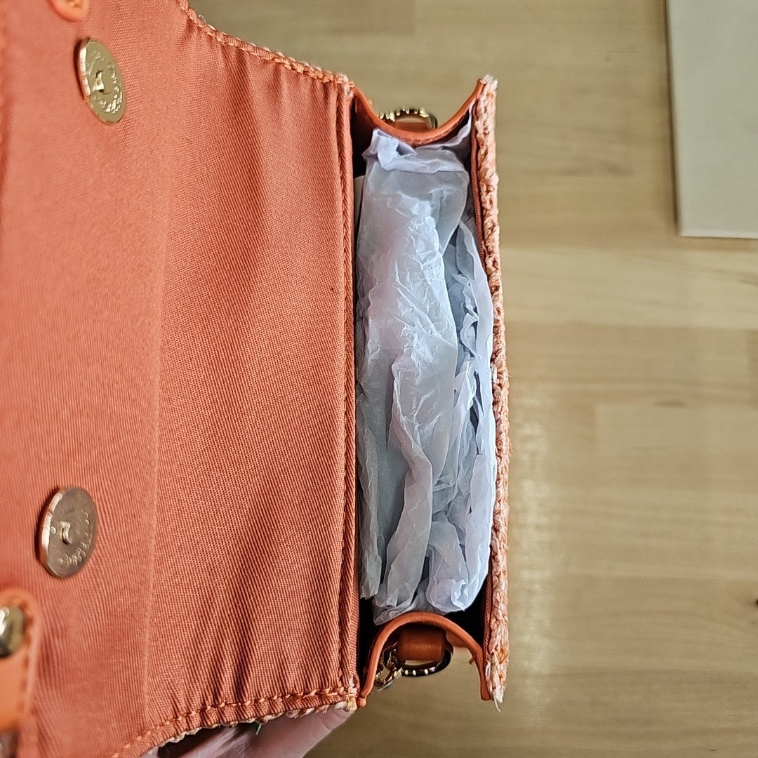 Like Dreams Neo Straw Crossbody - Orange