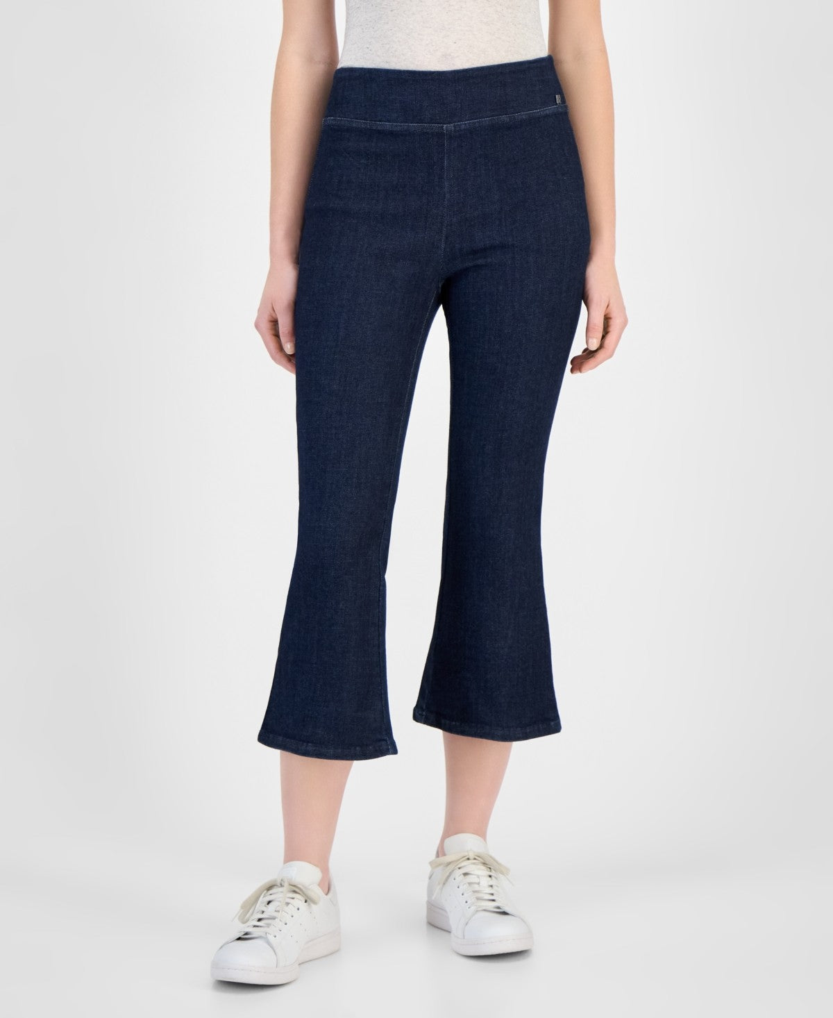 DKNY Size PXS Petite High-Rise Pull-on Kick-Flare Jeans