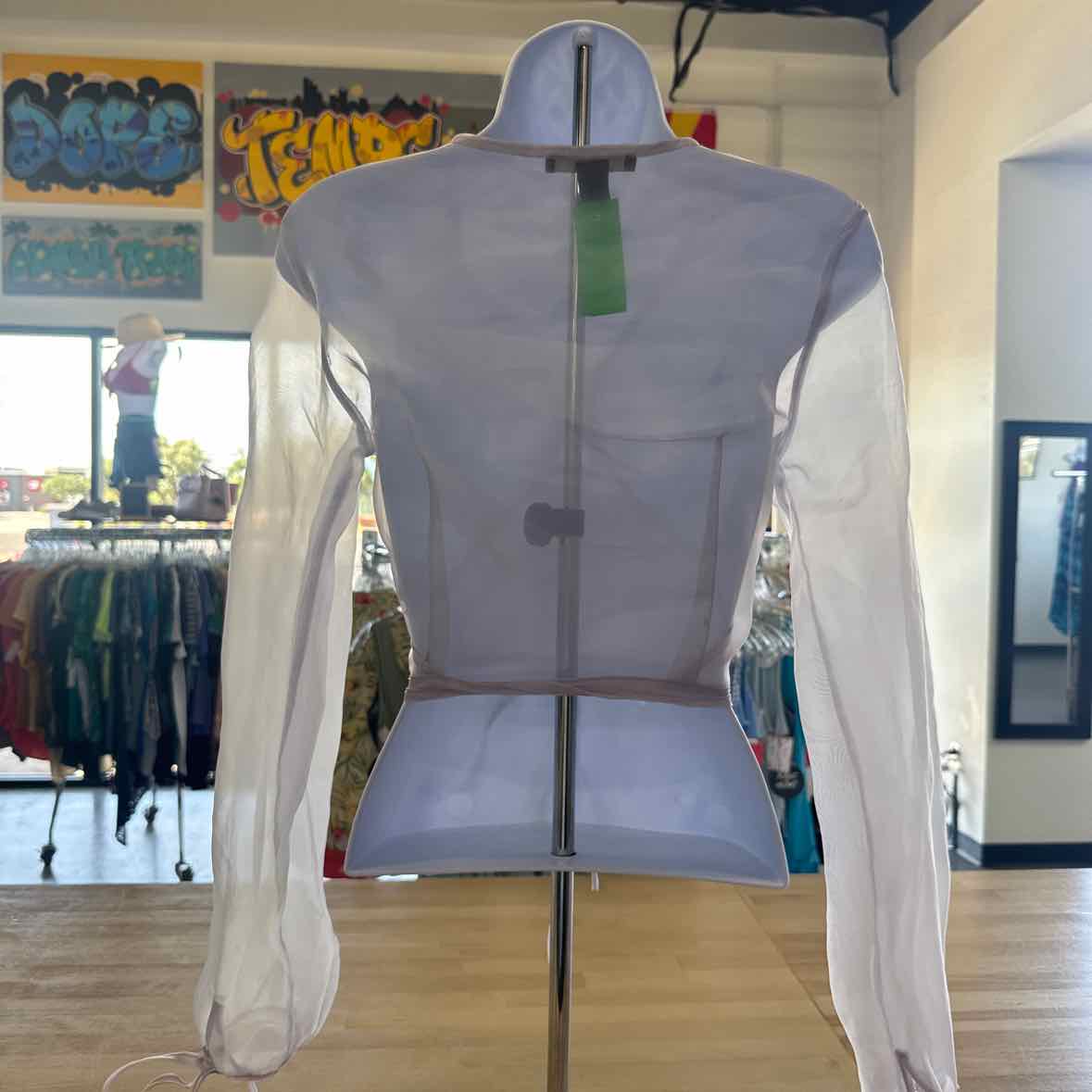 Forever 21 Size S Purple Sheer Preloved Longsleeve