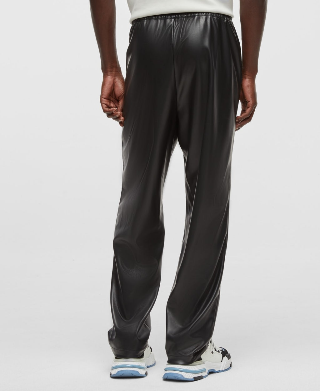 Mode of One Men's Relaxed-Fit Faux-Leather Pull-on Pants