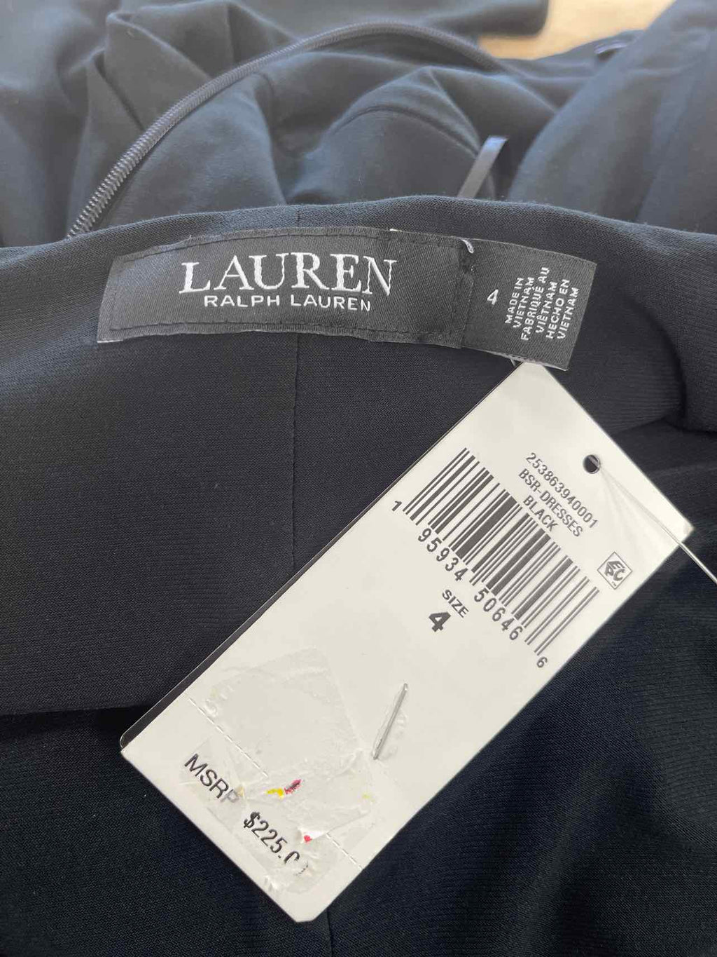 Ralph Lauren Size 4 Black New Dress