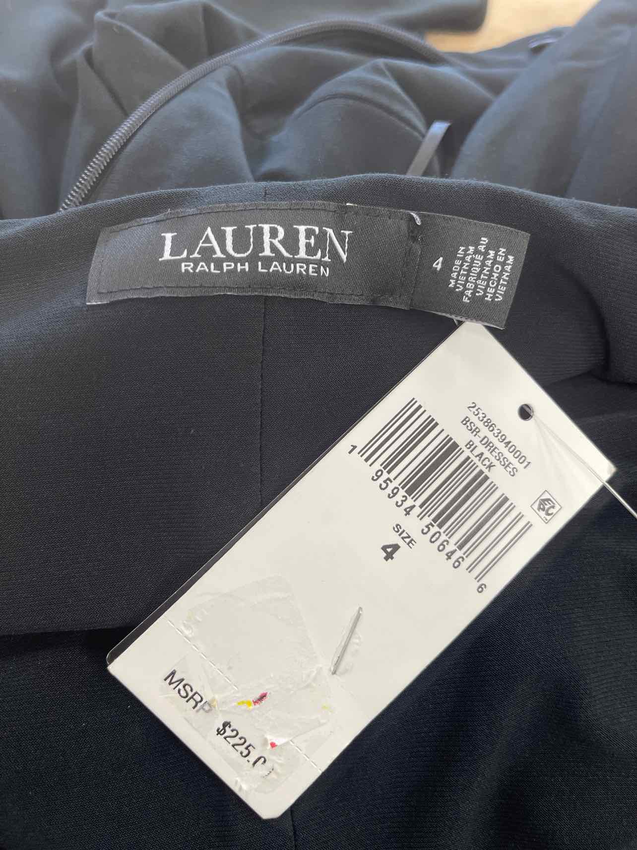 Ralph Lauren Size 4 Black New Dress