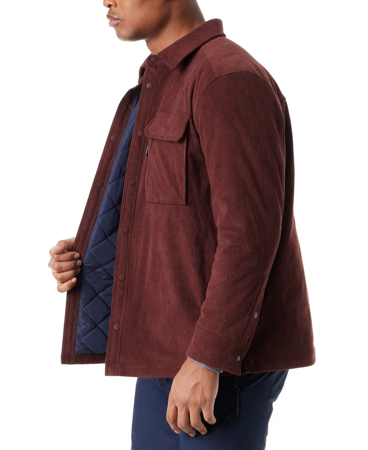Bass Outdoor Size M Relaxed Fit Corduroy Shirt Jacket - Rum Raisin NWT