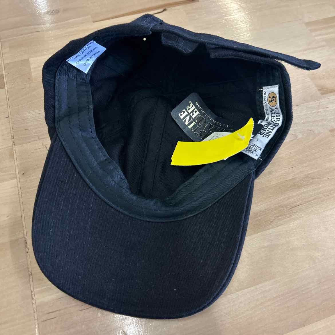 Christine Alexander Black Rhinestones Cap