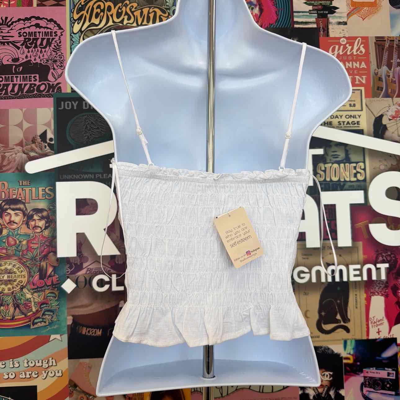 Self E Size M Smocked Tank Top