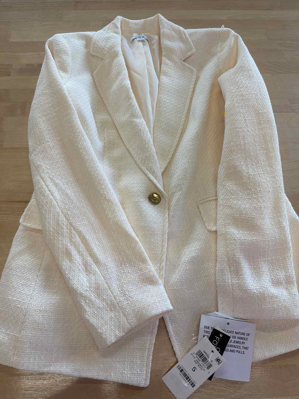 Bar III Size S White Blazer