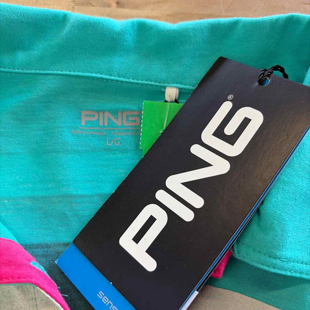 Ping Size L Teal New Polo