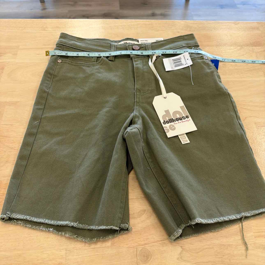 dollhouse Women Size 25 Green New Shorts