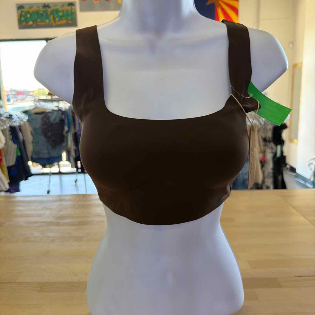 Skims Size S Brown New Sports Bra