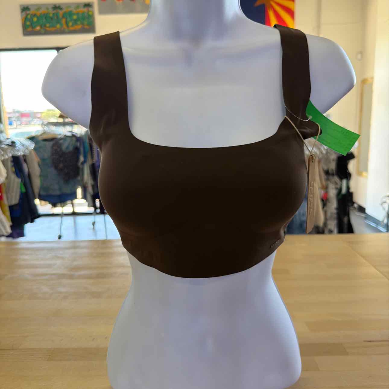 Skims Size S Brown New Sports Bra
