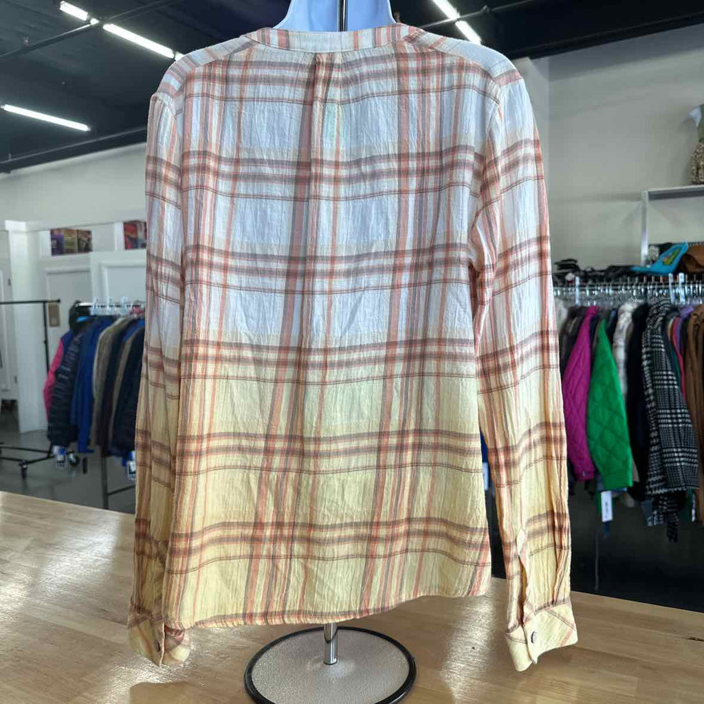 Miss Me Size S Orange Button Down Shirt