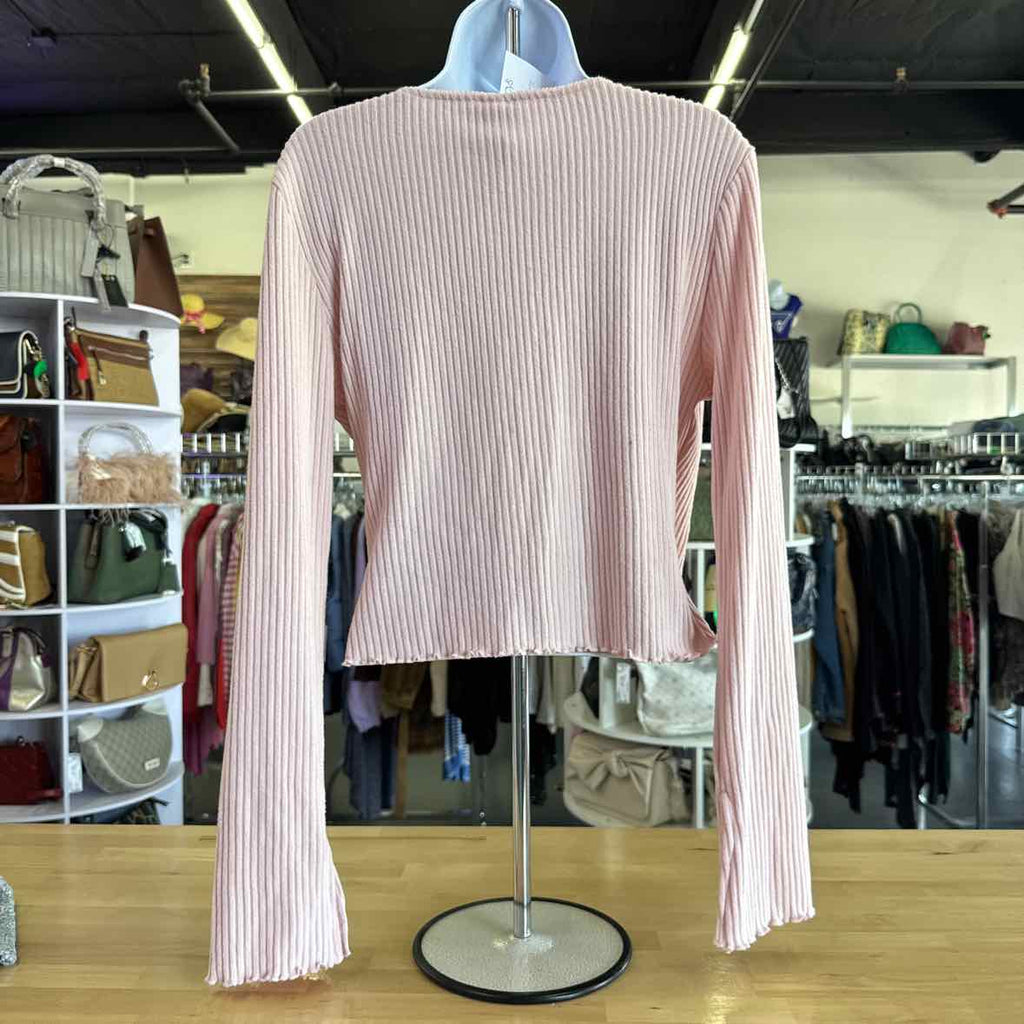 Derek Heart Juniors Hacci Long Sleeve Top
