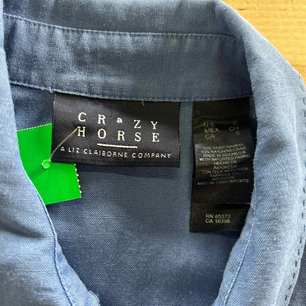Crazy Horse Size S Blue Preloved Sleeveless