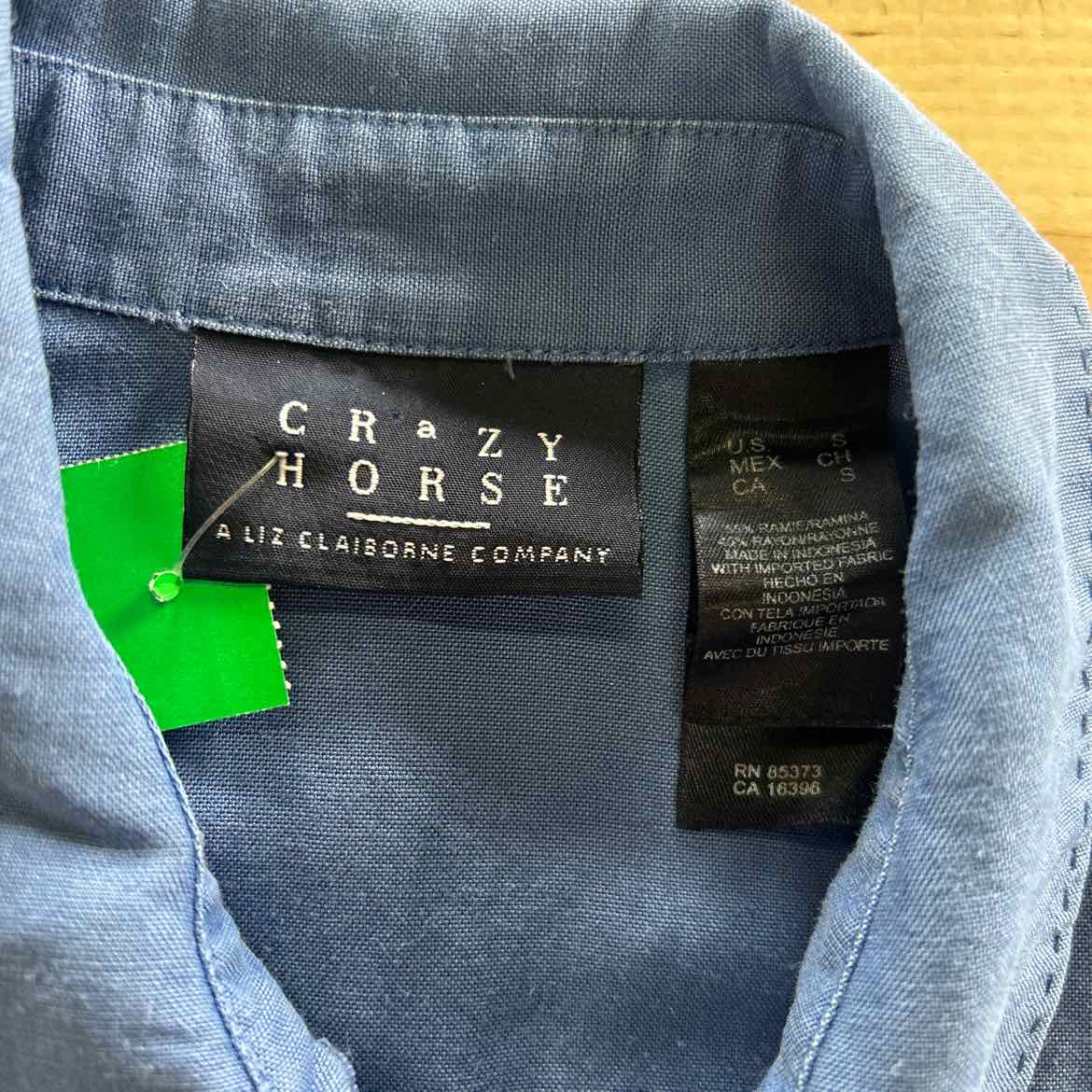 Crazy Horse Size S Blue Preloved Sleeveless