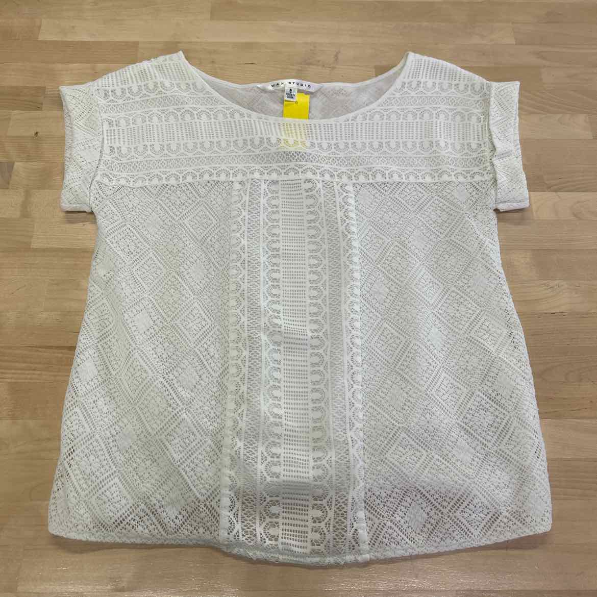 Max Studio Size S White Blouse