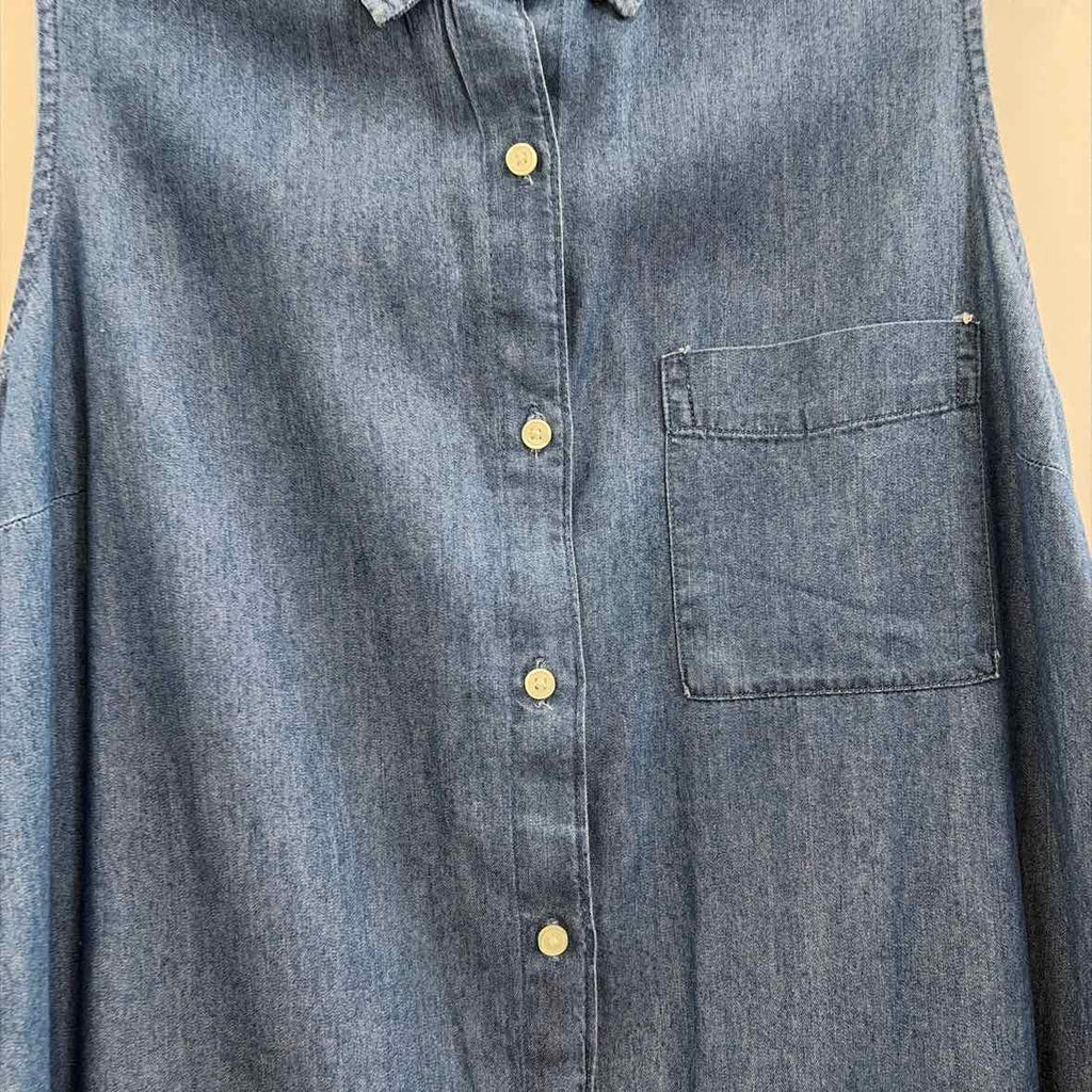 Old Navy Size M Blue Cotton Rayon Preloved Dress