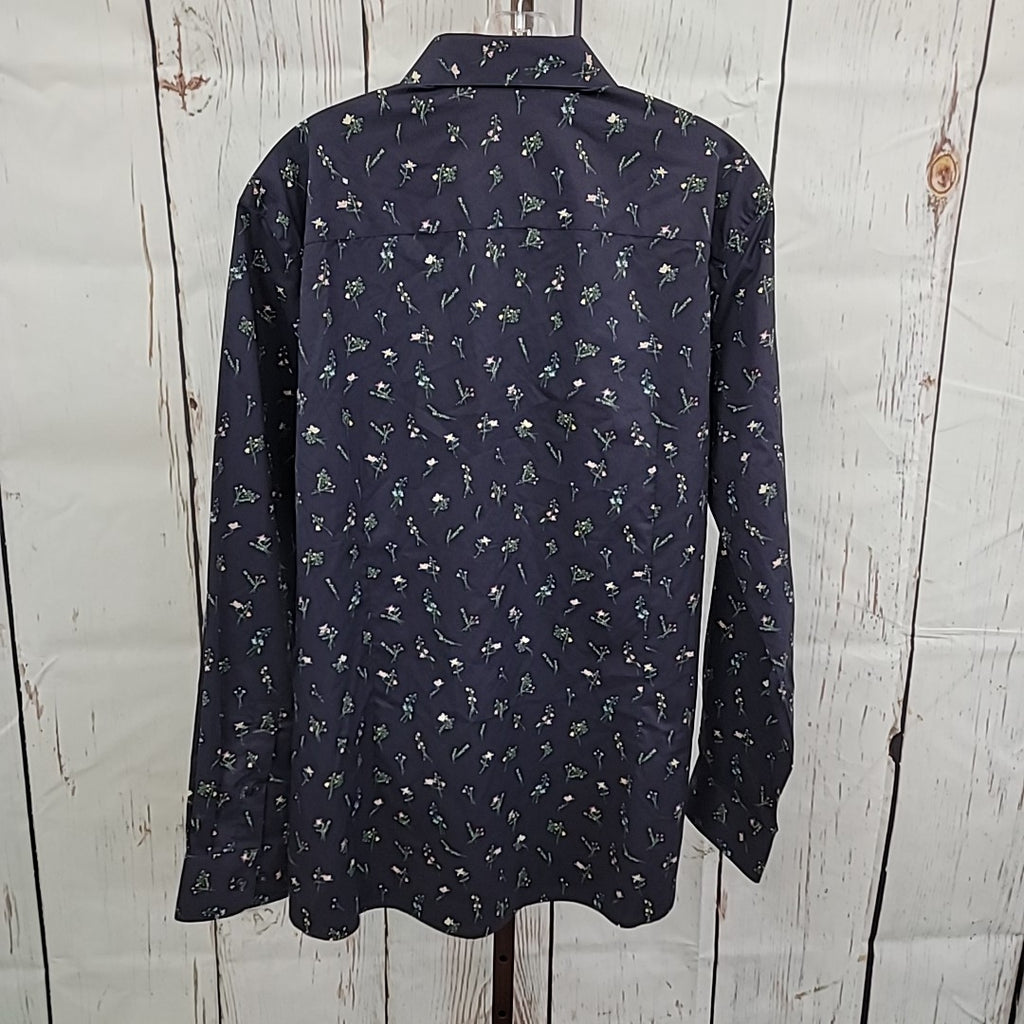 Bar III Men's Size L Blue MENS Button Down Shirt