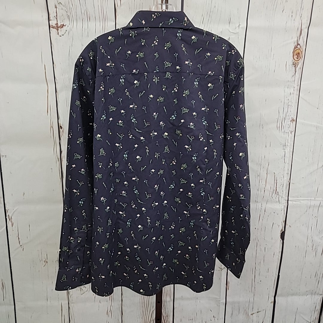 Bar III Men's Size L Blue MENS Button Down Shirt