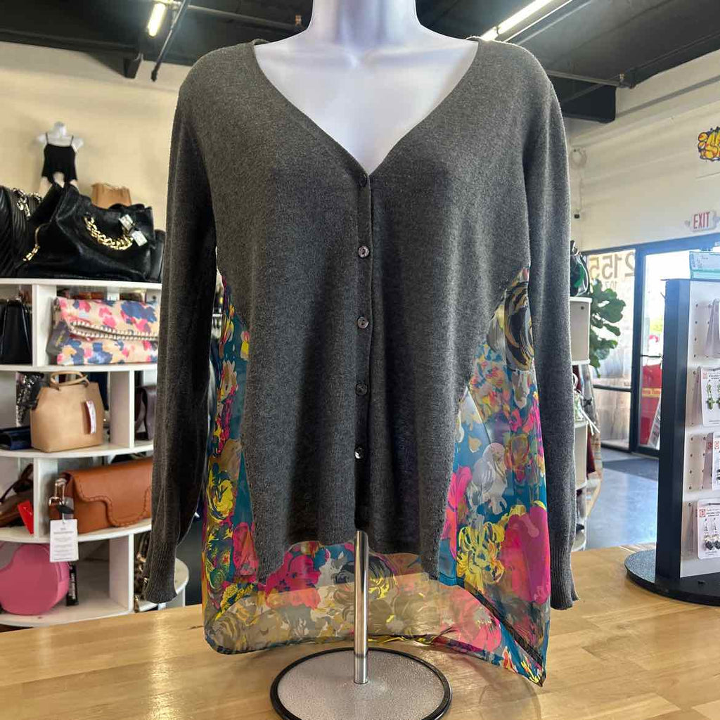 Anthropologie Size S Multi-Color Sheer Preloved Cardigan