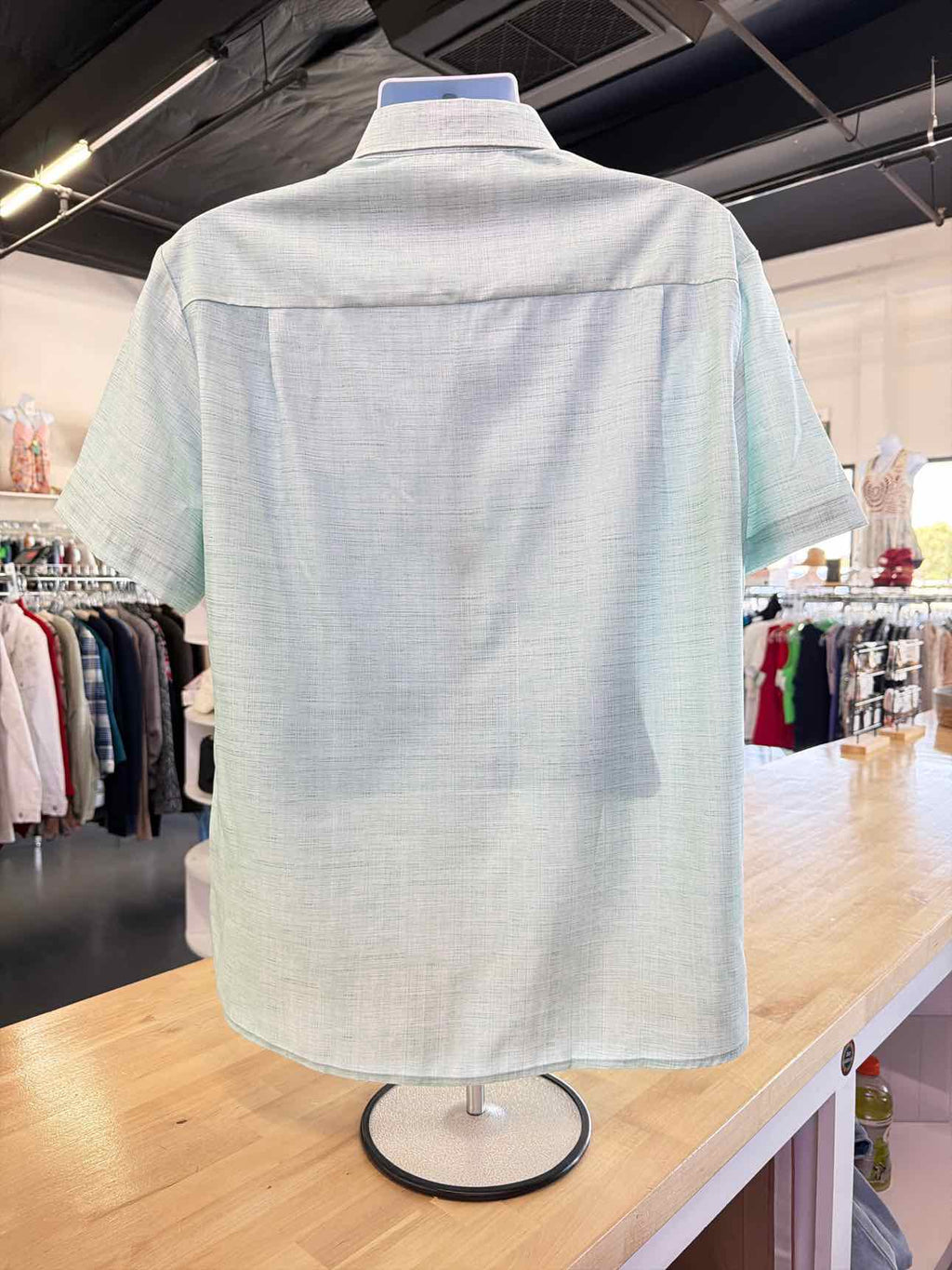 Royaura Size M Green & White New MENS Button Down Shirt