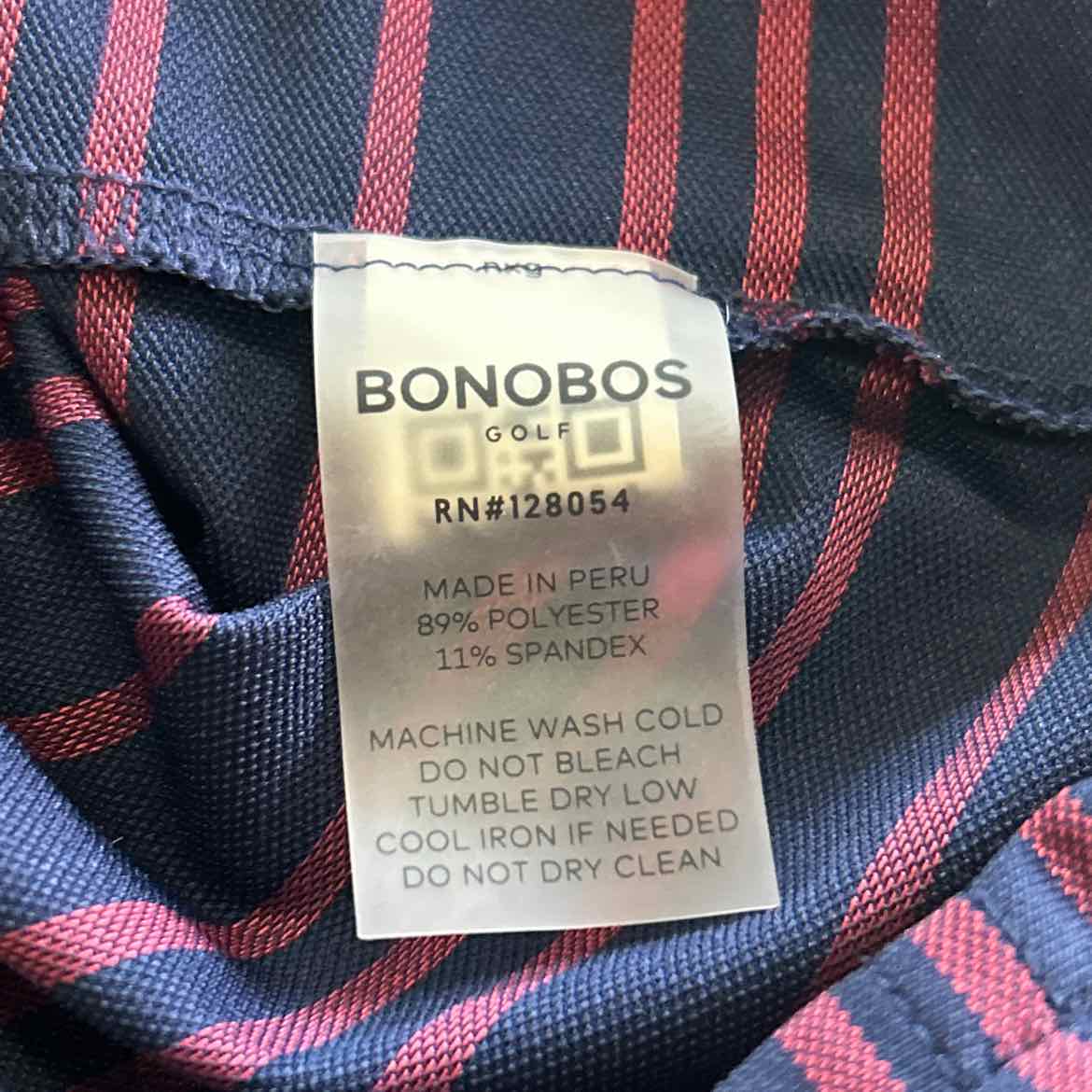Bonobos Size M Blue Red Preloved MENS Polo
