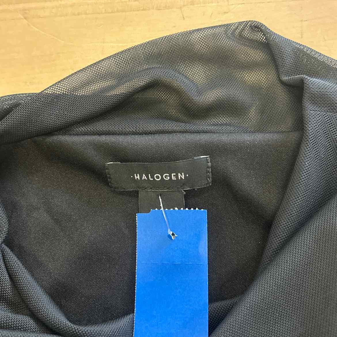 Halogen Size 1 Black Mesh Preloved Sleeveless