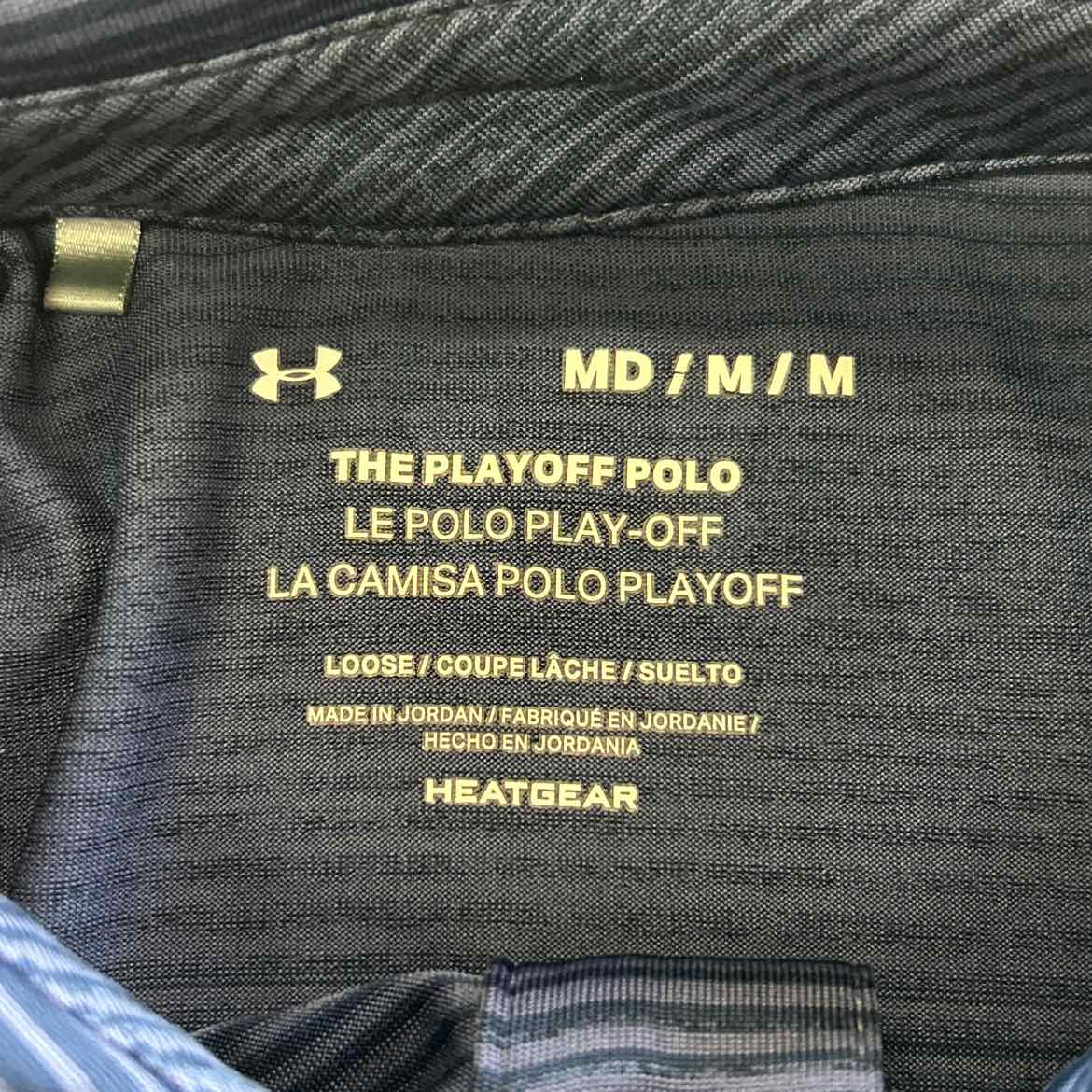 Under Armour Size M Navy Preloved MENS Polo