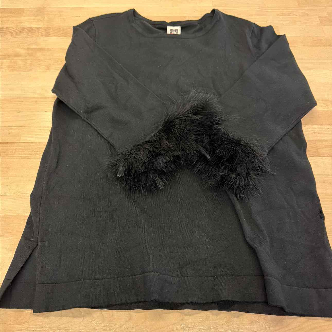 Anne Klein Feather Trim Sweater