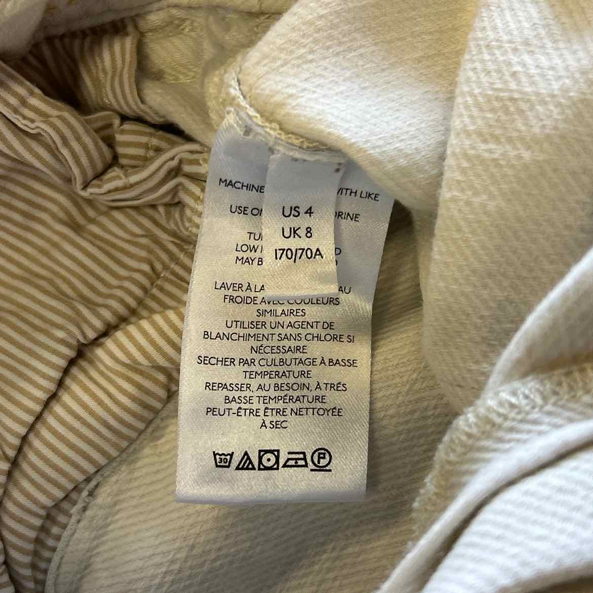 Anthropologie Size 4 Beige Preloved Pants