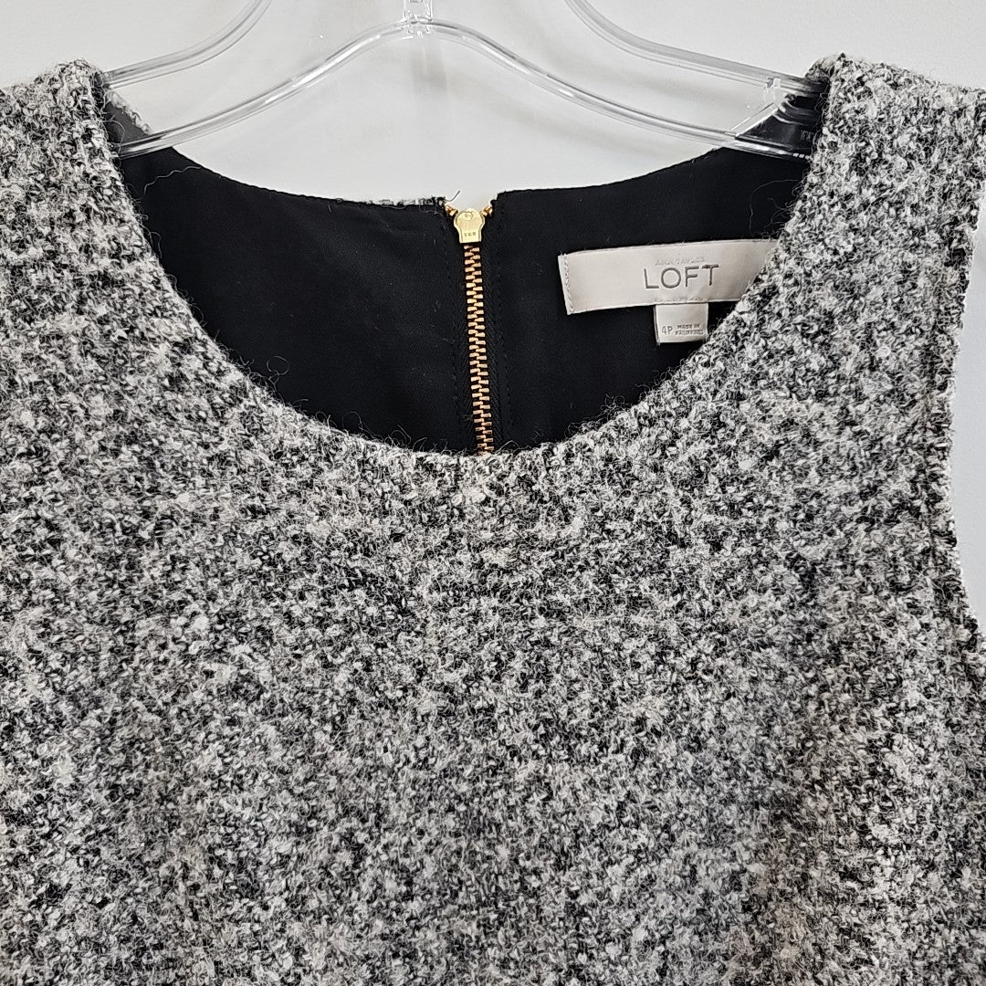 Loft Size 4 Gray Dress