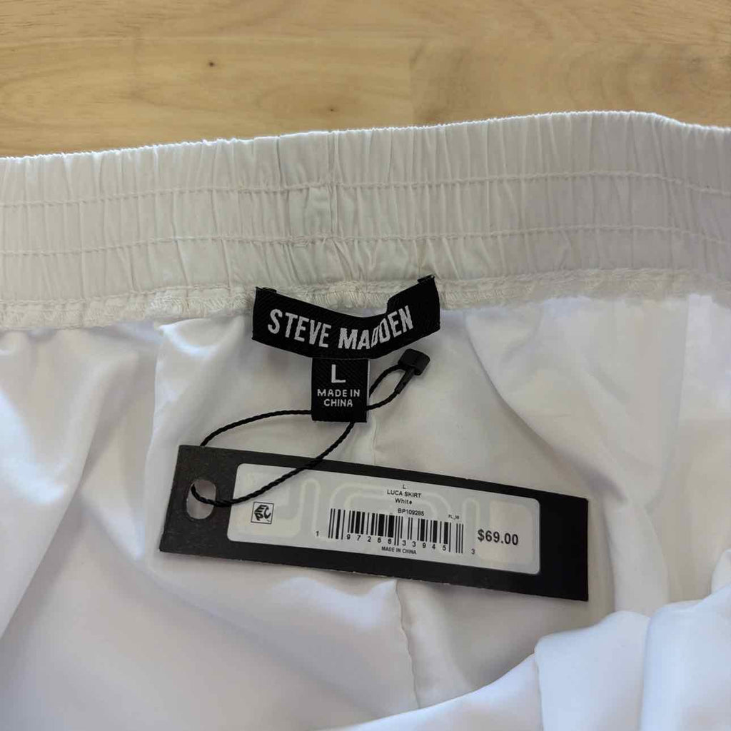 Steve Madden Size L White New Skirt