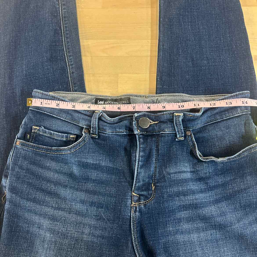 lee Size 8 Blue Denim Preloved Jeans