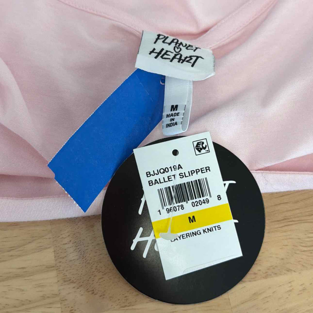 Planet Heart Size M Square-Neck Long-Sleeve Tee